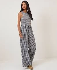 jumpsuit Navy Gingham Ruth Jumpsuit nobodyschild.com $170