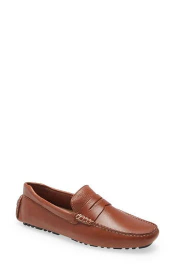 shoes Nordstrom Brody Driving Penny Loafer in Tan Leather at Nordstrom Rack, Size 8.5 Nordstrom Rack $69.97