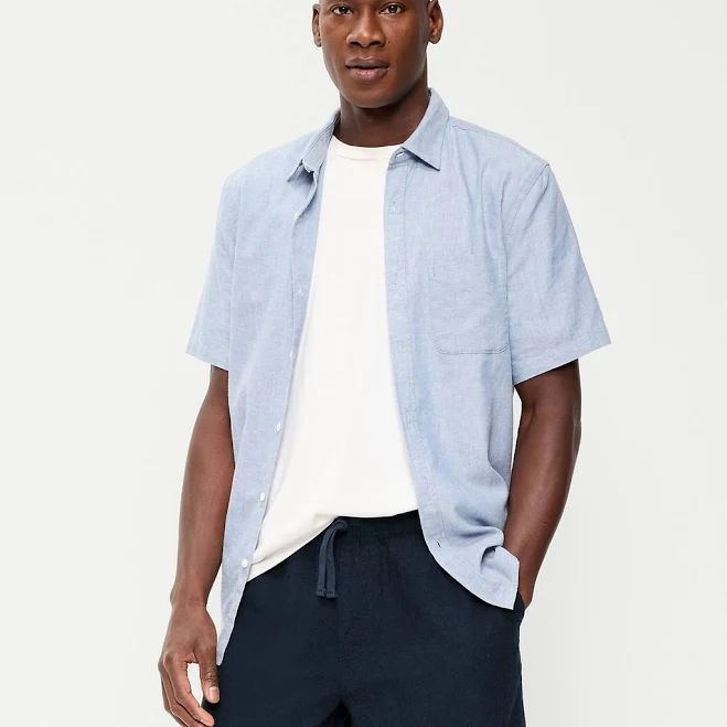 shorts Old Navy Men's Linen-Blend Jogger Shorts Old Navy $15