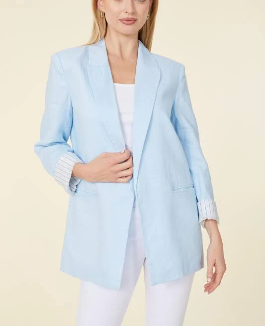 jacket Oversized Linen Blazer Dolce Cabo $171