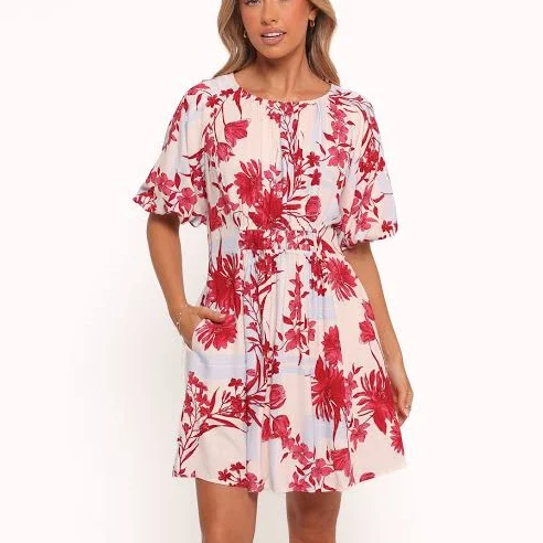 dress Petal & Pup Women's Simmons Floral Puff Sleeve Mini Dress Petal & Pup USA $61.97
