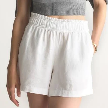shorts Quince Women's European Linen High Waisted Shorts Quince $32