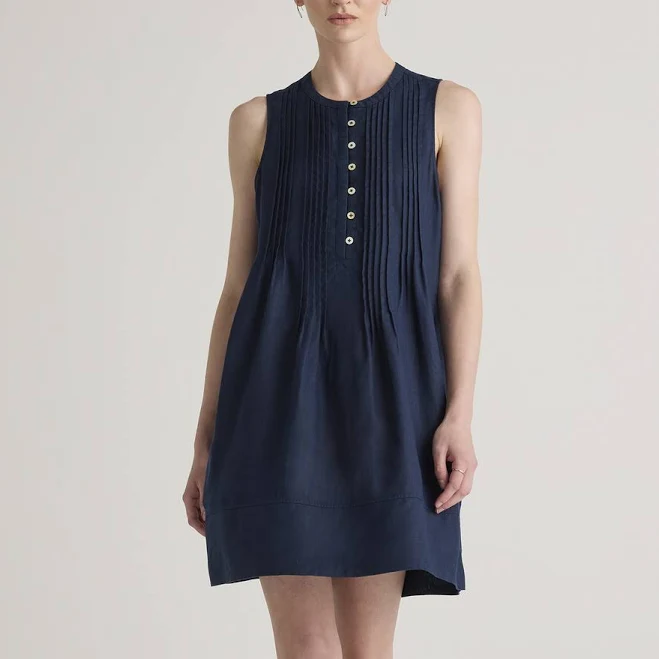 dress Quince Women's Sleeveless European Linen Swing Dress Quince $64