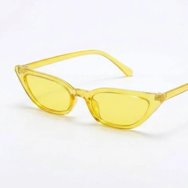 accessory Retro Cat Eye Slim Sunglasses Etsy - Seller $12
