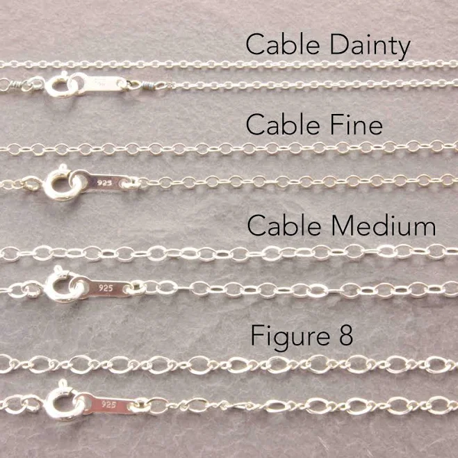 accessory Sterling Silver Cable Chain Necklace Etsy - MegusAttic $19.2
