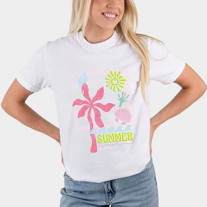 top Summer Icons Puff Print T-Shirt Kohl's $32.99