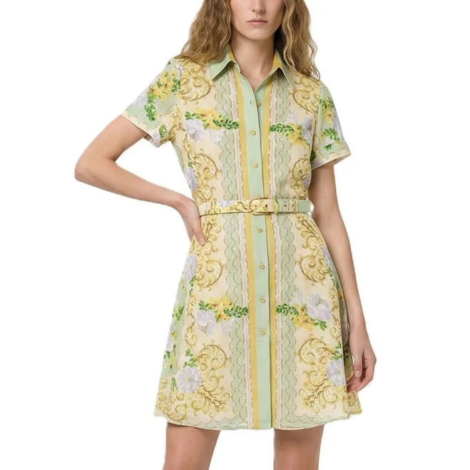 dress Taylor Women's Belted Floral Mini Dress Macy's $129