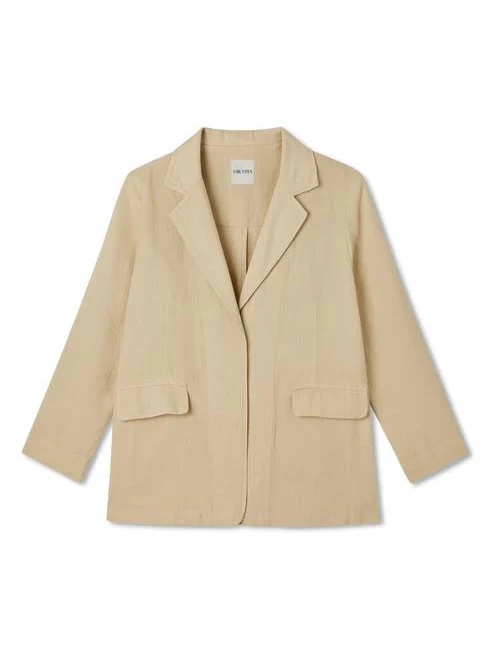 blazer VIR VITA Women's Margaret Linen Blazer Nordstrom $218