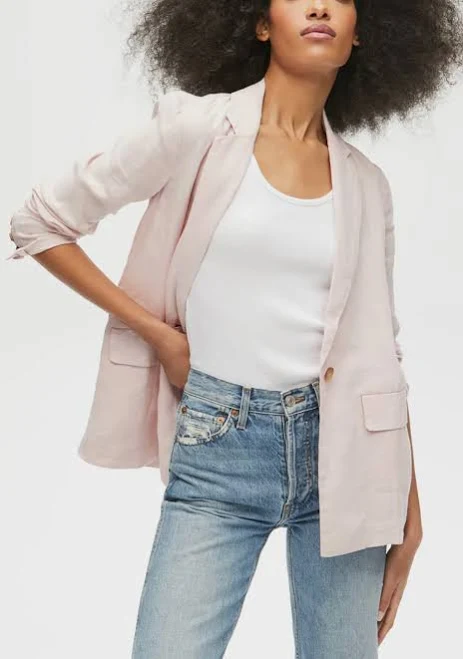 blazer Women's Michael Stars Lottie Linen Blazer illieco $178