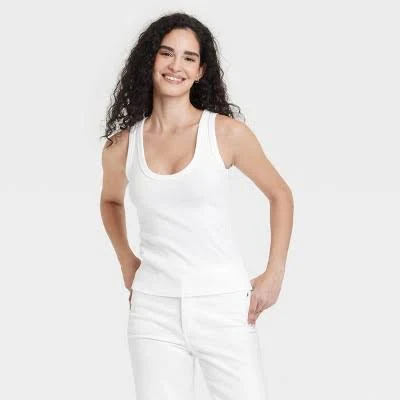 top Women's Slim Fit Ribbed Tank Top Universal Thread Target $8