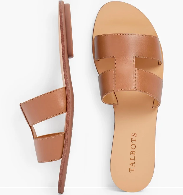 shoes Women's Talbots Hannah Vachetta Leather Slides Talbots $47.7
