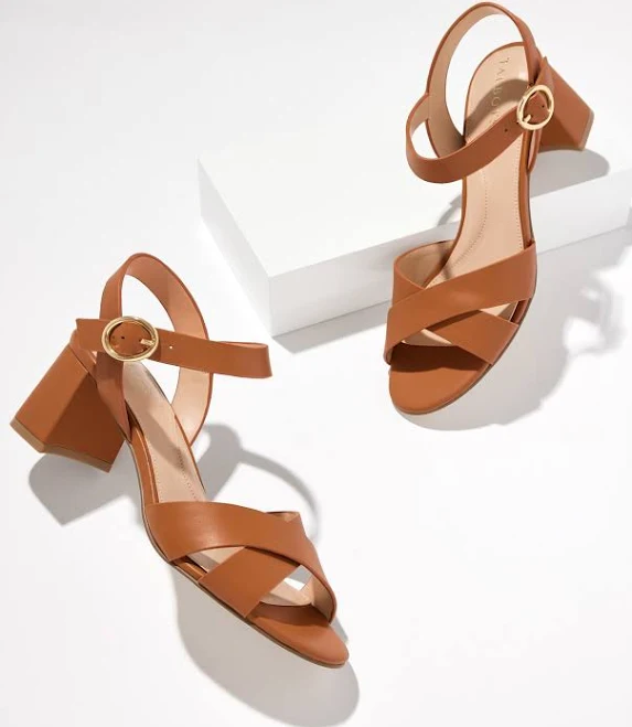 shoes Women's Talbots Myra Vachetta Block Heel Sandals Talbots $95.4