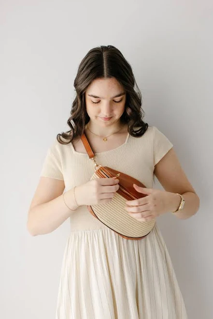 bag Woven Crossbody Belt Bag The Main Street Exchange $34.99
