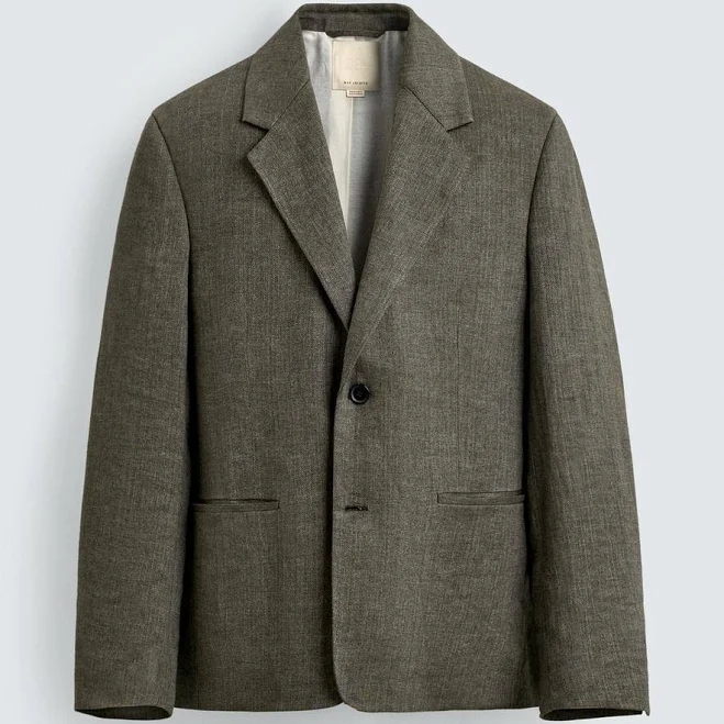blazer Zara Men's Linen Textured Weave Blazer Zara USA $229