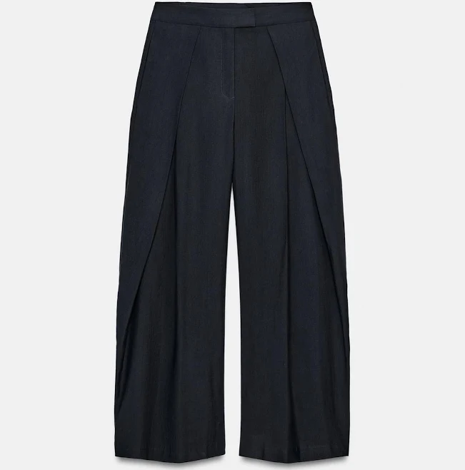 pants Zara Women's Wide Leg Pleated Pants Zara USA $79.9