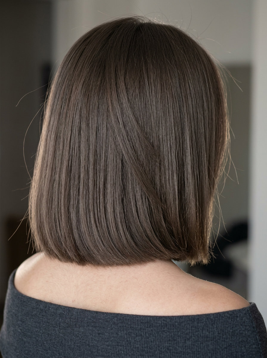 Chic Summer Brunette 2026: Smoked Walnut Melt smoked walnut color melt on deep brunette, matte ash undertones for summer 2026